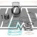 KIT CILINDRO APRILIA 125 AF1 / FUTURA / RS / RX / TUAREG / RALLY / ROTAX 122 / D.57 mm / curso original / 140 cc / BIG BORE / 1 segmento - ITALKIT